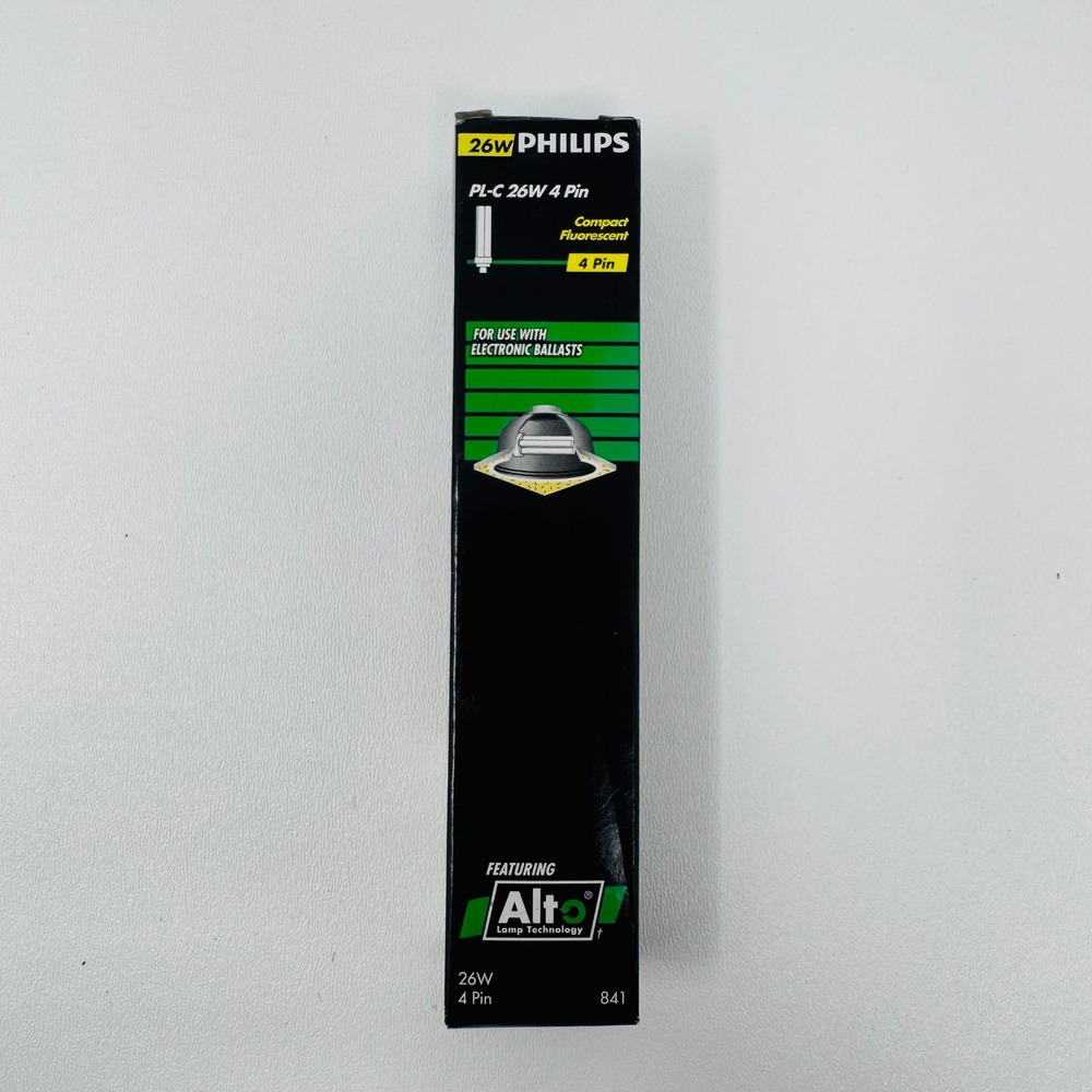 Lot‎ of 10 - Philips PL-C 26W 4 Pin Compact Fluorescent Light Bulb G24q-3 841